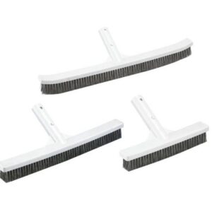 CEPILLO INOXIDABLE PARA PISCINA ANTI ALGAS | 14"
